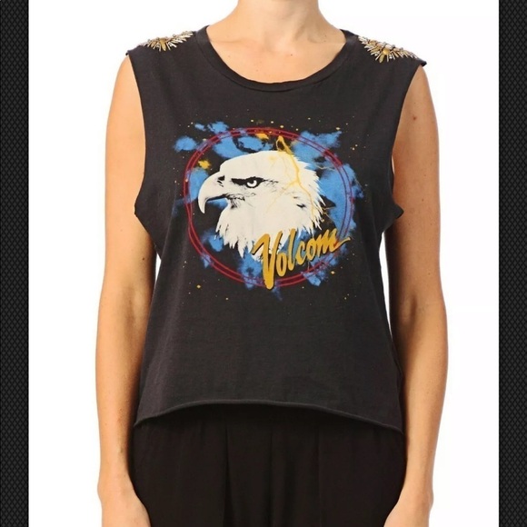 Volcom Tees Me Tank Top size S Vintage black - Picture 7 of 8